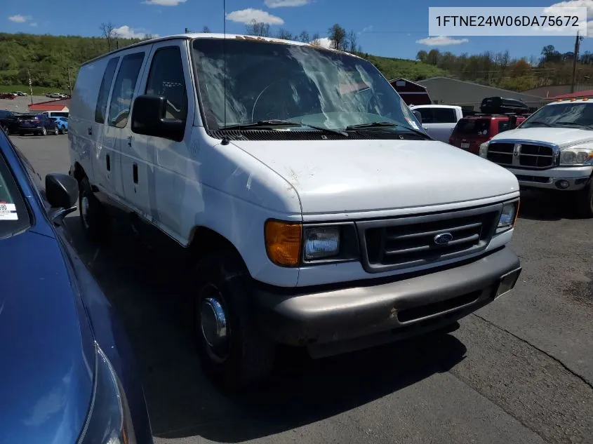 2006 Ford E-250 Commercial/Recreational VIN: 1FTNE24W06DA75672 Lot: 40567211