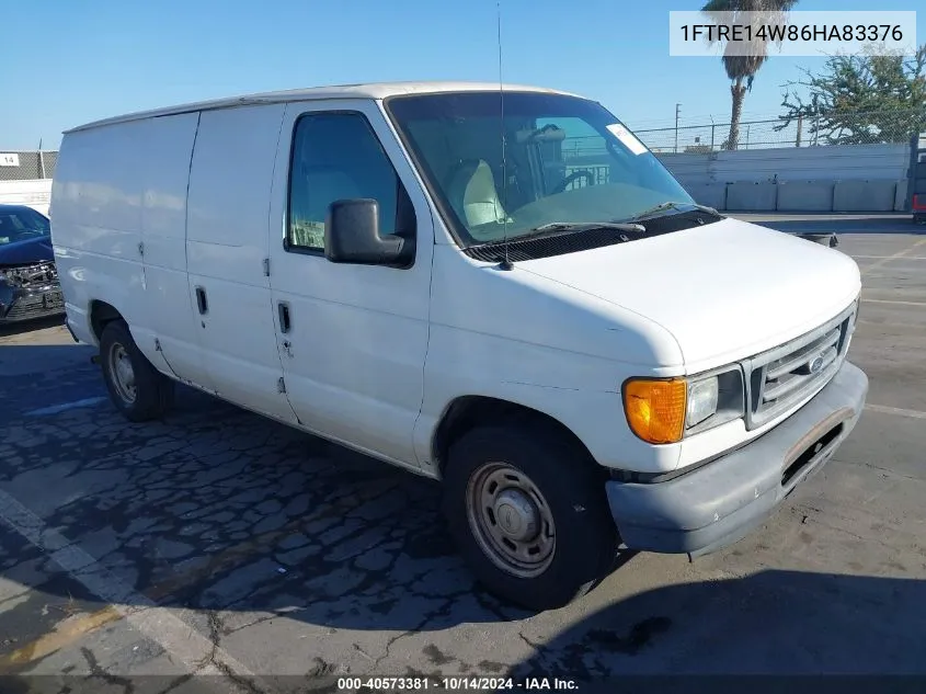 2006 Ford E-150 Commercial/Recreational VIN: 1FTRE14W86HA83376 Lot: 40573381