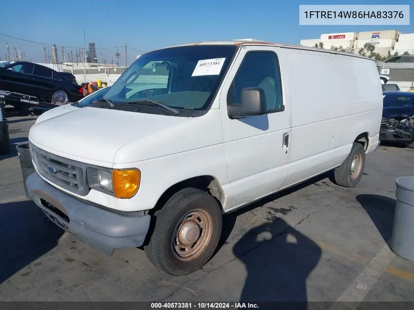 2006 Ford E-150 Commercial/Recreational VIN: 1FTRE14W86HA83376 Lot: 40573381