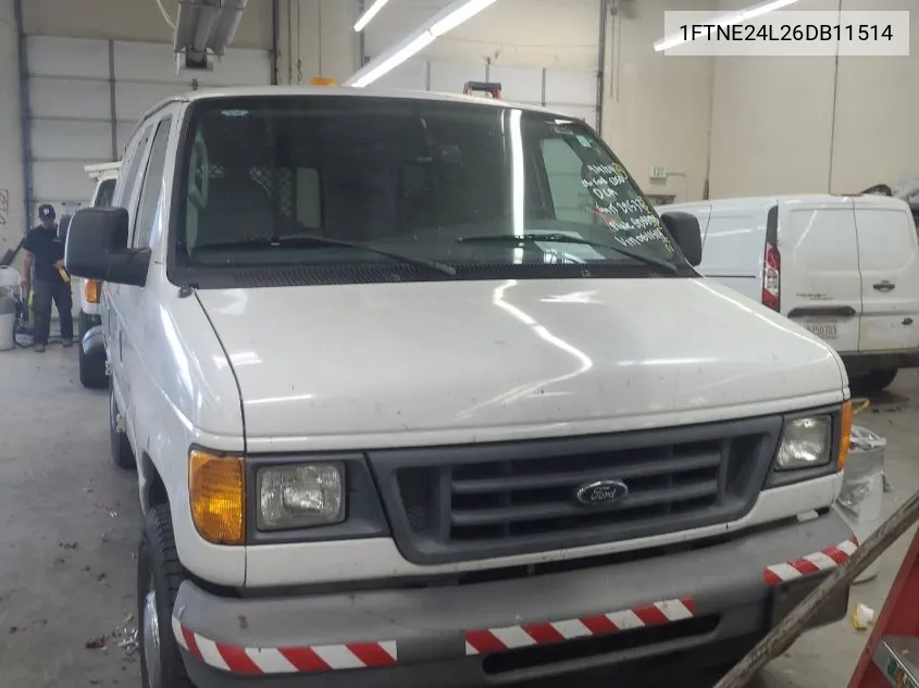 2006 Ford E-250 Commercial/Recreational VIN: 1FTNE24L26DB11514 Lot: 40635847