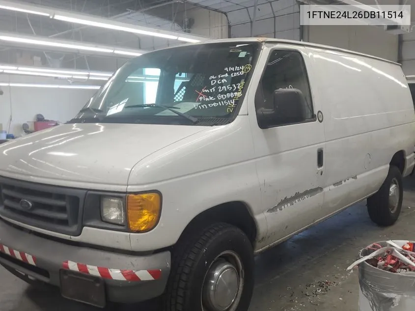 2006 Ford E-250 Commercial/Recreational VIN: 1FTNE24L26DB11514 Lot: 40635847