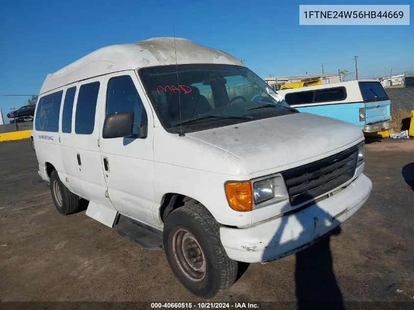 2006 Ford E-250 Commercial/Recreational VIN: 1FTNE24W56HB44669 Lot: 40660515