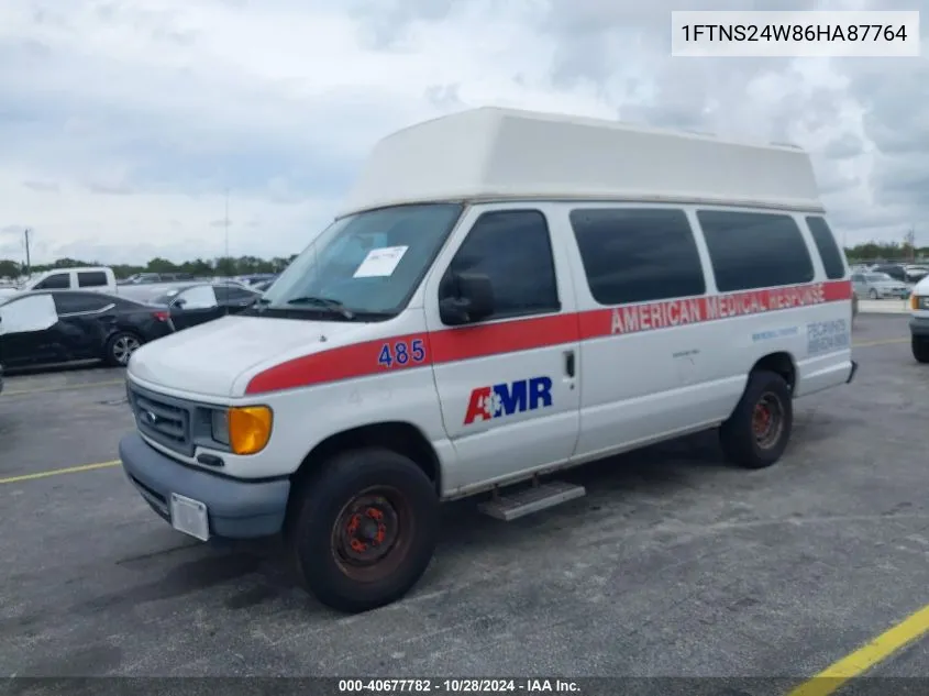 2006 Ford E-250 Commercial/Recreational VIN: 1FTNS24W86HA87764 Lot: 40677782