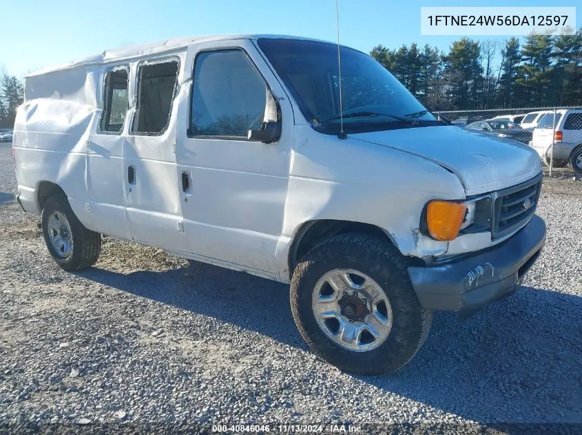 2006 Ford E-250 Commercial/Recreational VIN: 1FTNE24W56DA12597 Lot: 40846046