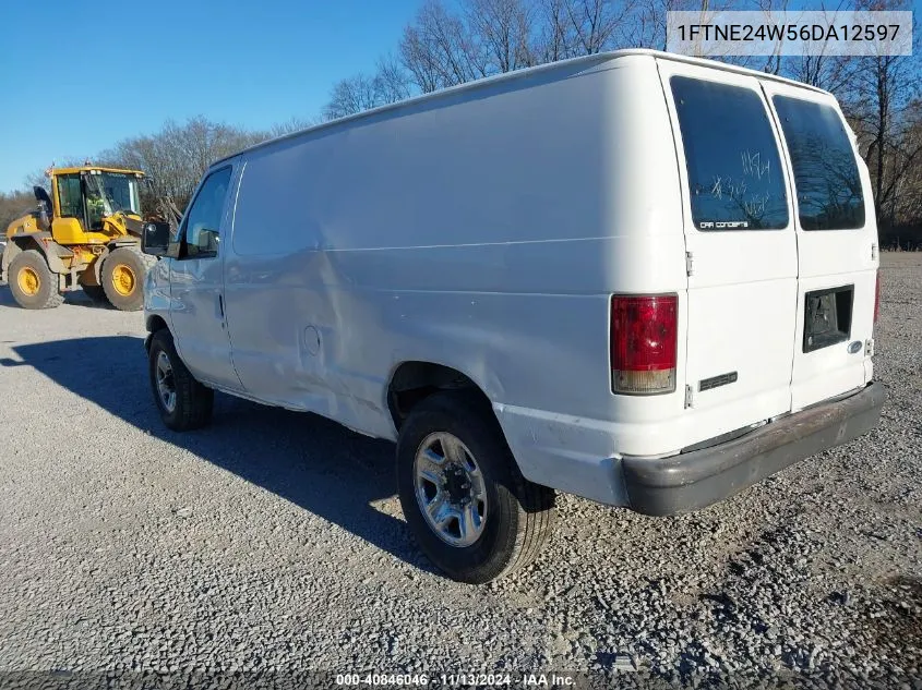 2006 Ford E-250 Commercial/Recreational VIN: 1FTNE24W56DA12597 Lot: 40846046