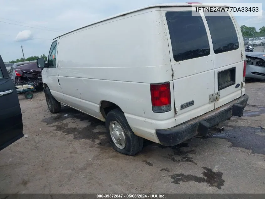 2007 Ford E-250 Commercial/Recreational VIN: 1FTNE24W77DA33453 Lot: 39372847