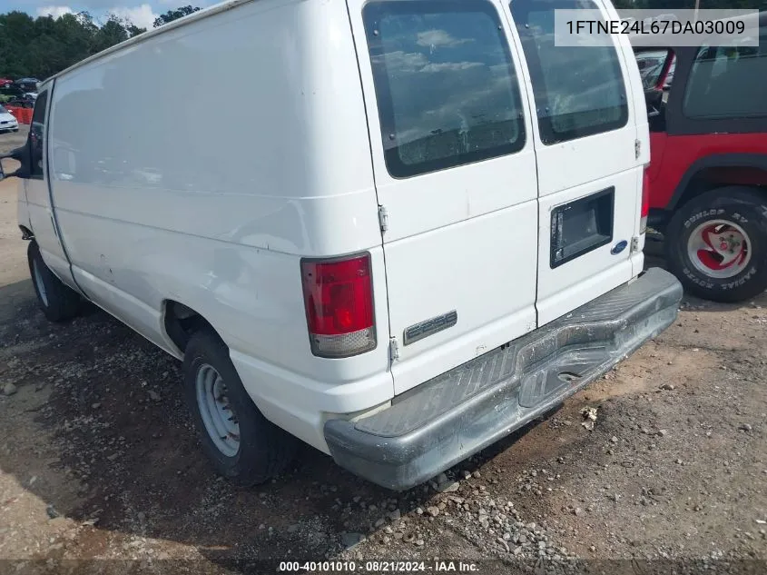 2007 Ford E-250 Commercial/Recreational VIN: 1FTNE24L67DA03009 Lot: 40101010