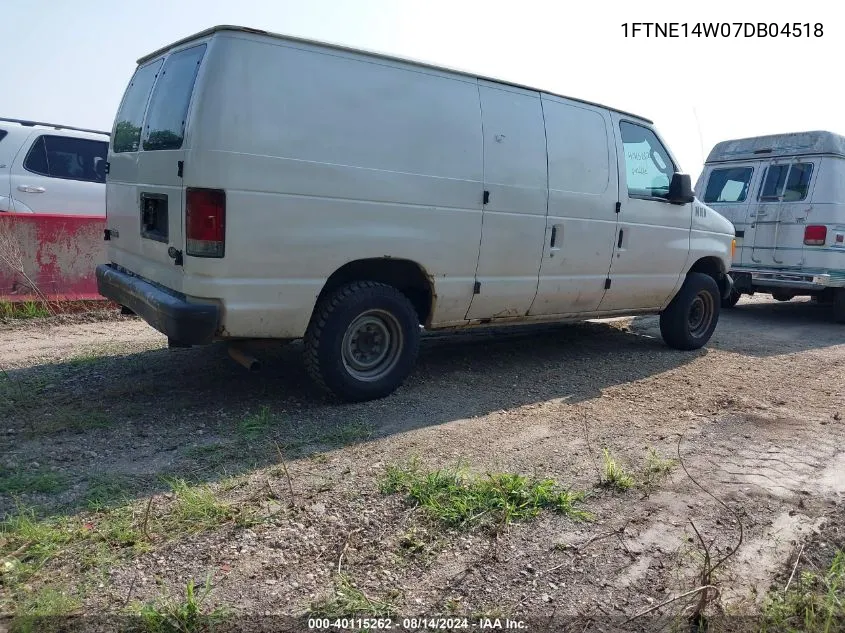 2007 Ford E-150 Commercial/Recreational VIN: 1FTNE14W07DB04518 Lot: 40115262