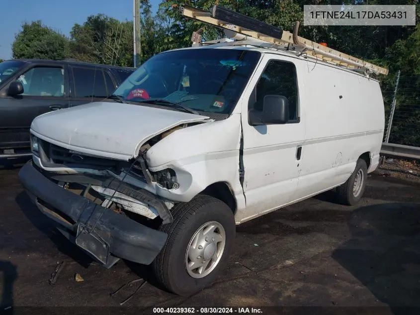 2007 Ford E-250 Commercial/Recreational VIN: 1FTNE24L17DA53431 Lot: 40239362