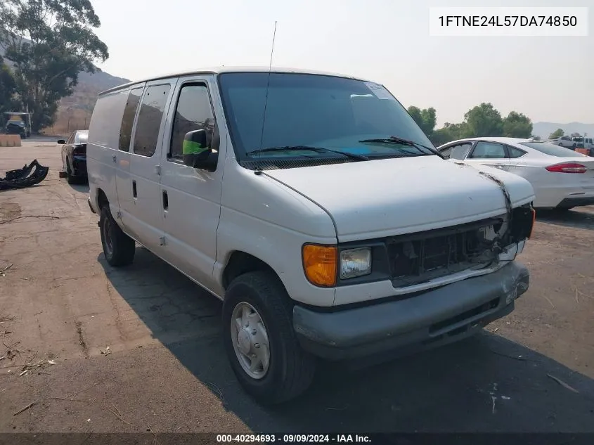 2007 Ford E-250 Commercial/Recreational VIN: 1FTNE24L57DA74850 Lot: 40294693