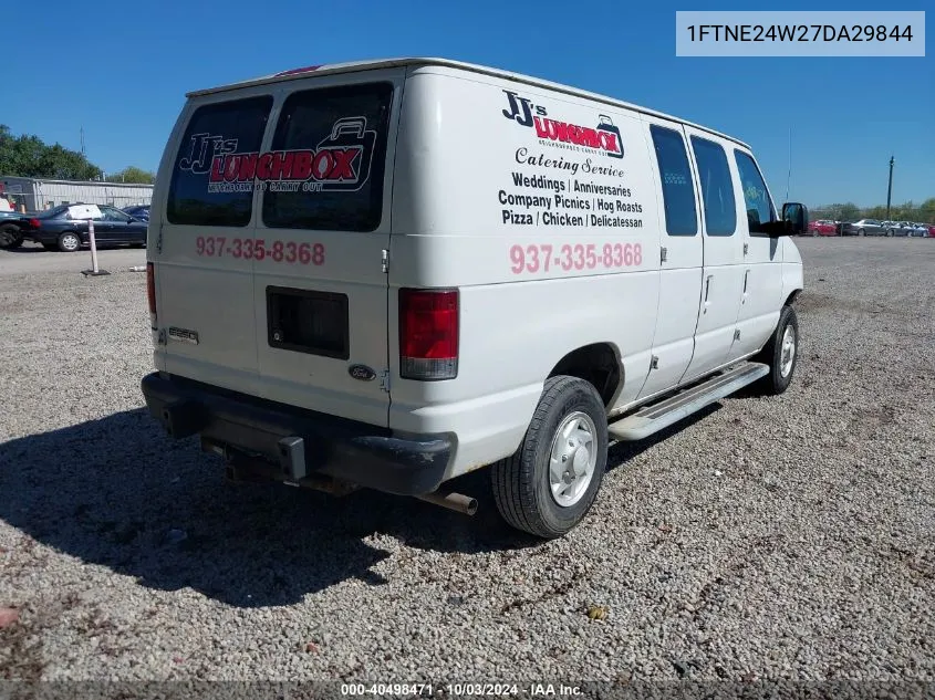 2007 Ford E-250 Commercial/Recreational VIN: 1FTNE24W27DA29844 Lot: 40498471