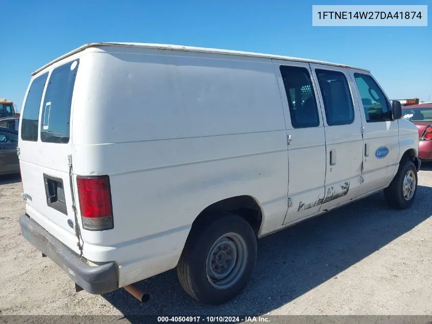 2007 Ford E-150 Commercial/Recreational VIN: 1FTNE14W27DA41874 Lot: 40504917