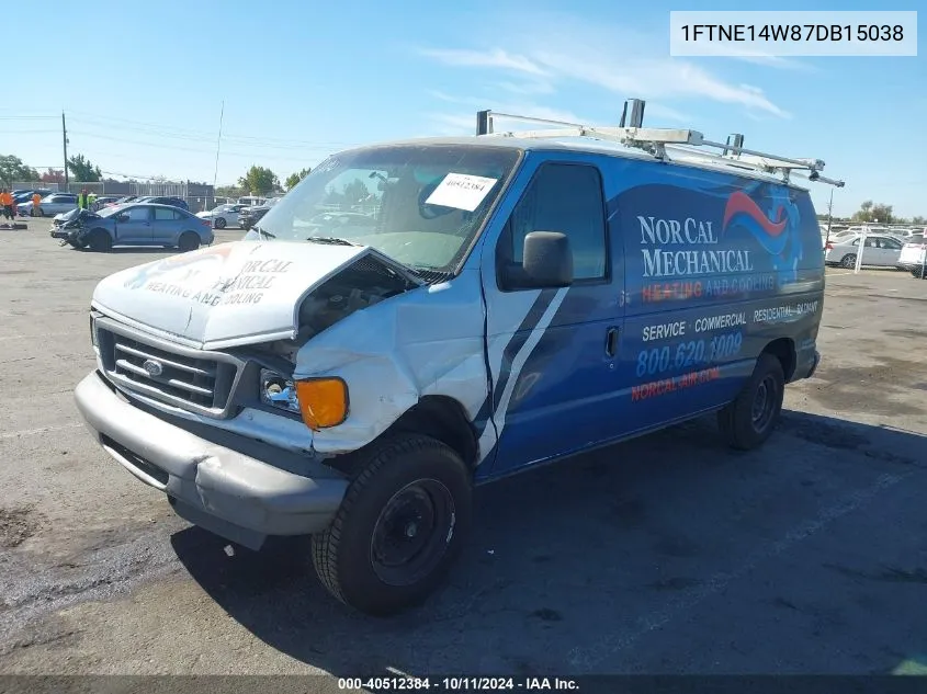 2007 Ford E-150 Commercial/Recreational VIN: 1FTNE14W87DB15038 Lot: 40512384