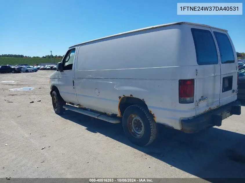 2007 Ford E-250 Commercial/Recreational VIN: 1FTNE24W37DA40531 Lot: 40516283