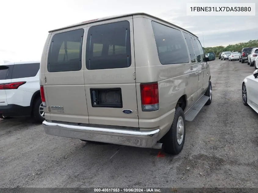 2007 Ford Econoline E350 Super Duty Wagon VIN: 1FBNE31LX7DA53880 Lot: 40517553