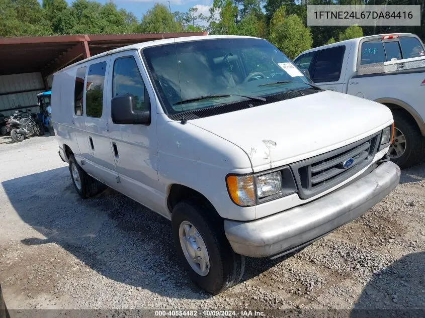 2007 Ford E-250 Commercial/Recreational VIN: 1FTNE24L67DA84416 Lot: 40554482