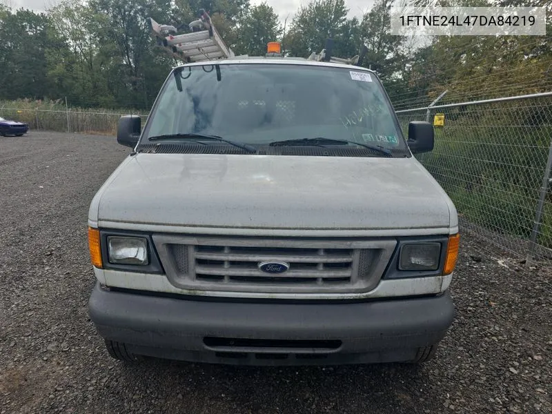 2007 Ford E-250 Commercial/Recreational VIN: 1FTNE24L47DA84219 Lot: 40578296