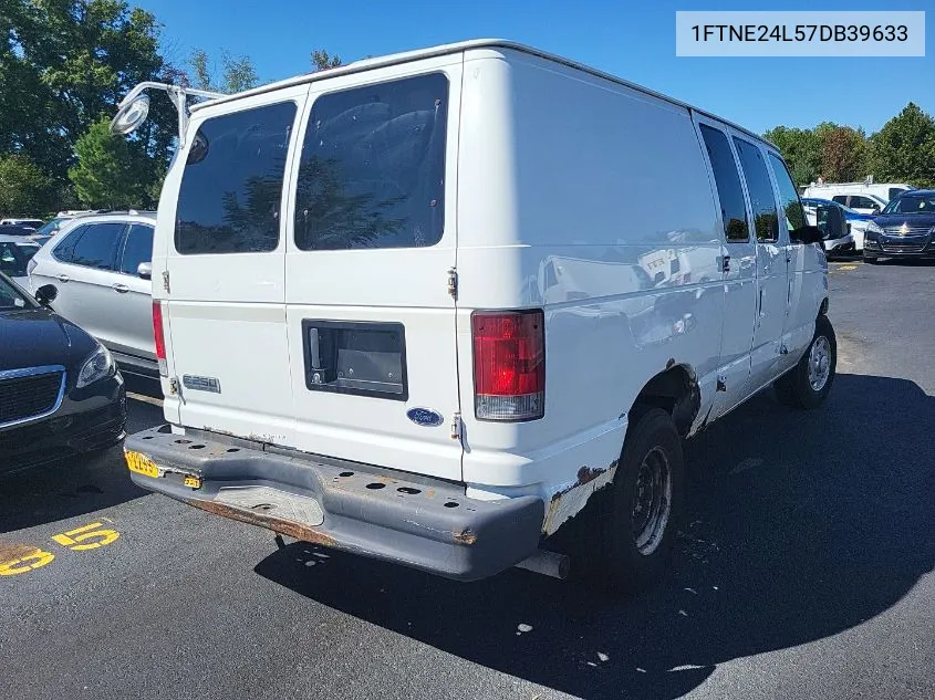 2007 Ford E-250 Commercial/Recreational VIN: 1FTNE24L57DB39633 Lot: 40589045