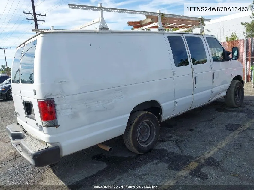 2007 Ford E-250 Commercial/Recreational VIN: 1FTNS24W87DA13463 Lot: 40622022