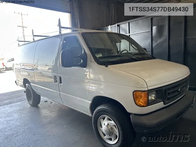 2007 Ford Econoline E350 Super Duty Van VIN: 1FTSS34S77DB49430 Lot: 40647137