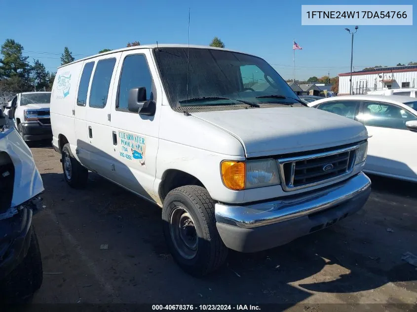 2007 Ford E-250 Commercial/Recreational VIN: 1FTNE24W17DA54766 Lot: 40678376