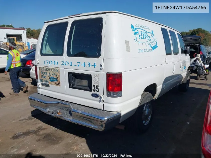 2007 Ford E-250 Commercial/Recreational VIN: 1FTNE24W17DA54766 Lot: 40678376