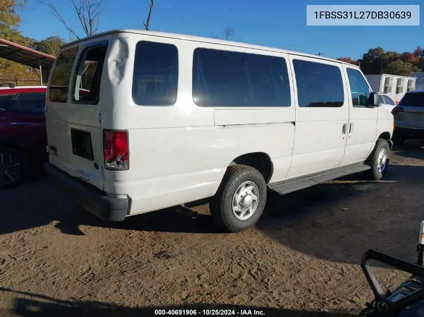 2007 Ford Econoline E350 Super Duty Wagon VIN: 1FBSS31L27DB30639 Lot: 40691906