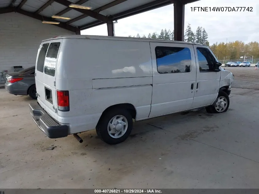 2007 Ford E-150 Commercial/Recreational VIN: 1FTNE14W07DA77742 Lot: 40726821