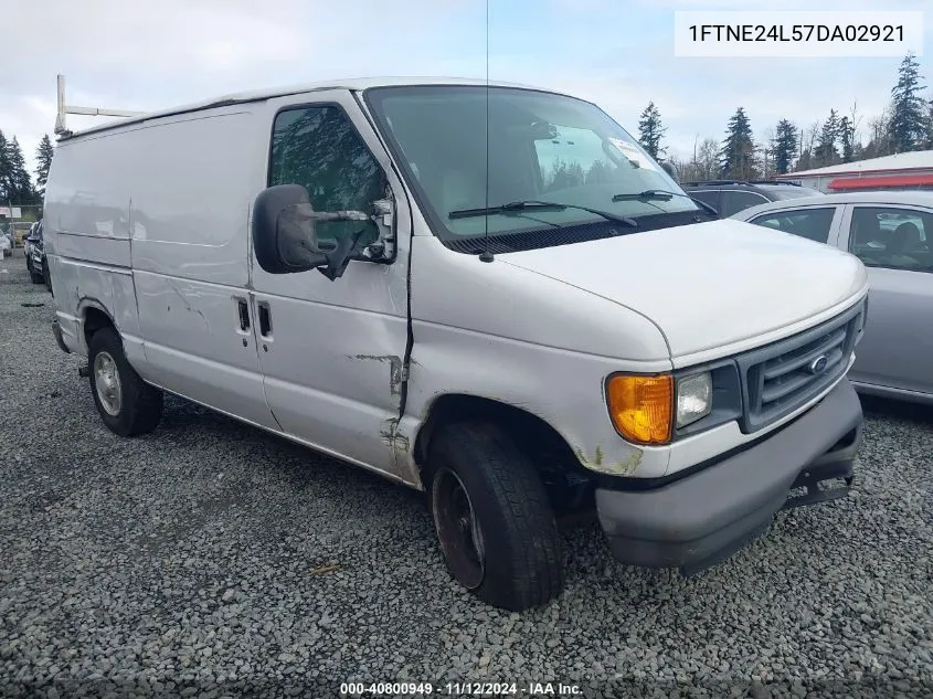 2007 Ford E-250 Commercial/Recreational VIN: 1FTNE24L57DA02921 Lot: 40800949