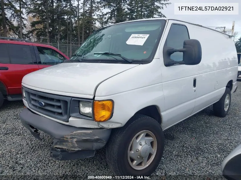 2007 Ford E-250 Commercial/Recreational VIN: 1FTNE24L57DA02921 Lot: 40800949