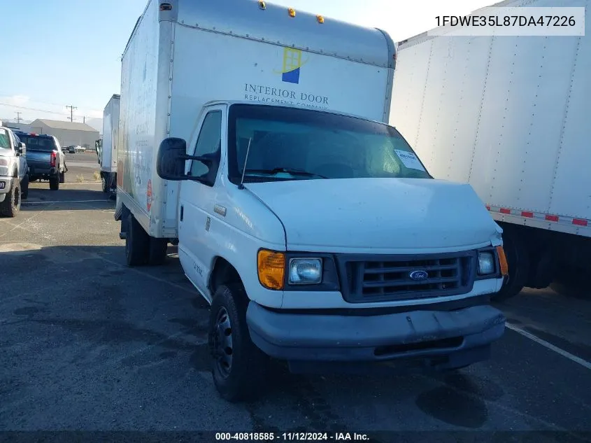 2007 Ford E-350 Cutaway VIN: 1FDWE35L87DA47226 Lot: 40818585