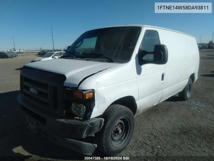 2008 Ford Econoline E150 Van VIN: 1FTNE14W58DA93811 Lot: 30047589