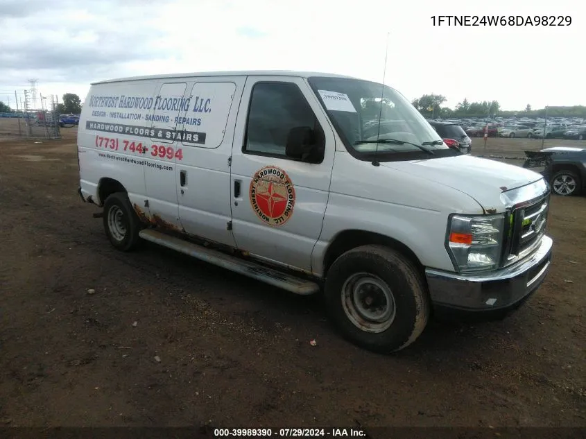 2008 Ford E-250 Commercial/Recreational VIN: 1FTNE24W68DA98229 Lot: 39989390