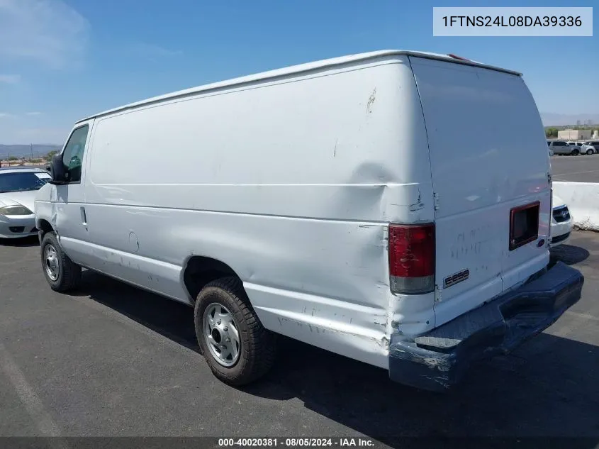 2008 Ford E-250 Commercial/Recreational VIN: 1FTNS24L08DA39336 Lot: 40020381