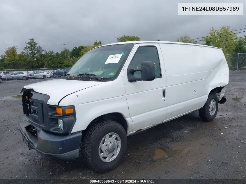 2008 Ford E-250 Commercial/Recreational VIN: 1FTNE24L08DB57989 Lot: 40369643