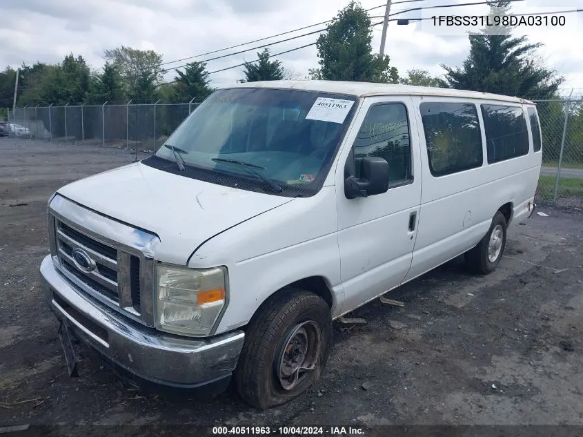 2008 Ford E-350 Super Duty Xl/Xlt VIN: 1FBSS31L98DA03100 Lot: 40511963