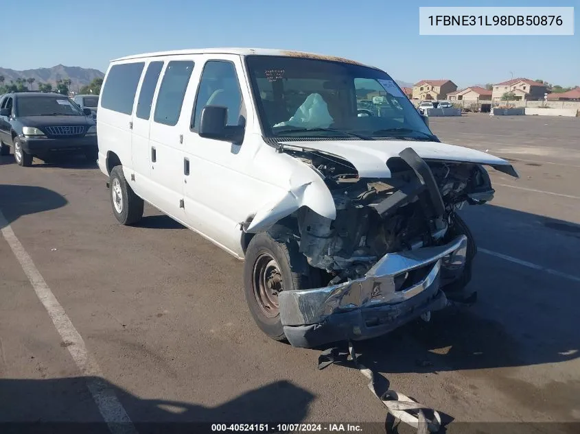 2008 Ford Econoline E350 Super Duty Wagon VIN: 1FBNE31L98DB50876 Lot: 40524151