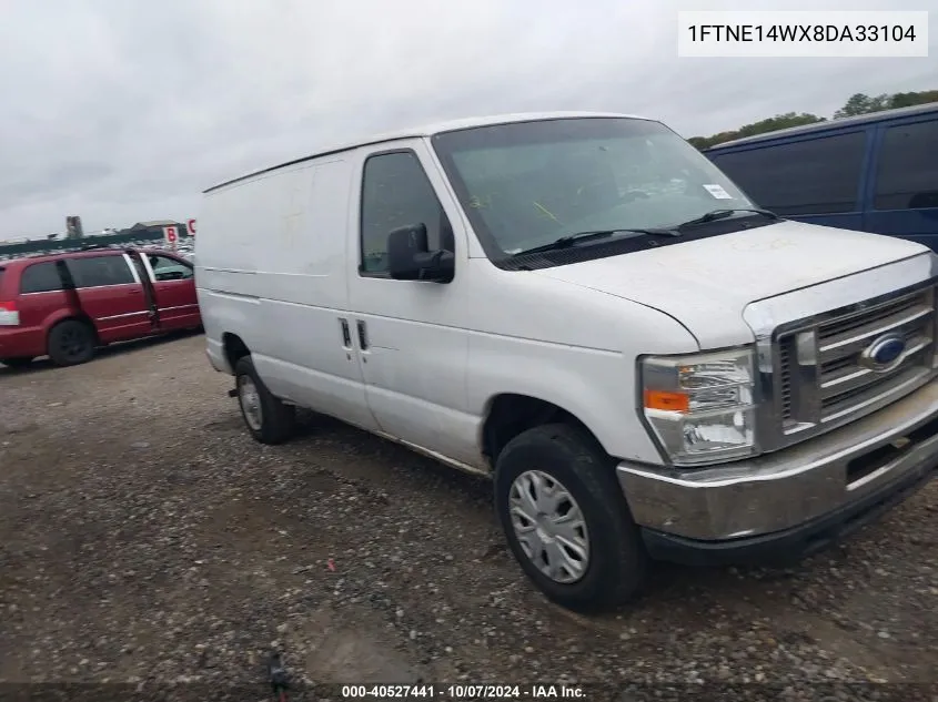 2008 Ford Econoline E150 Van VIN: 1FTNE14WX8DA33104 Lot: 40527441