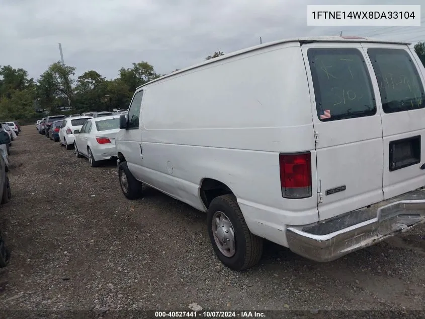 2008 Ford Econoline E150 Van VIN: 1FTNE14WX8DA33104 Lot: 40527441