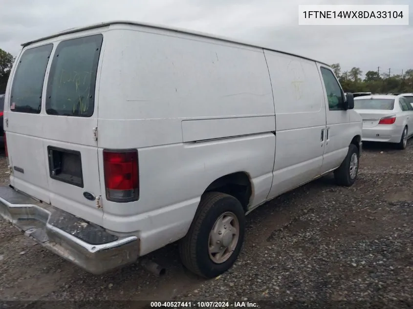 2008 Ford Econoline E150 Van VIN: 1FTNE14WX8DA33104 Lot: 40527441