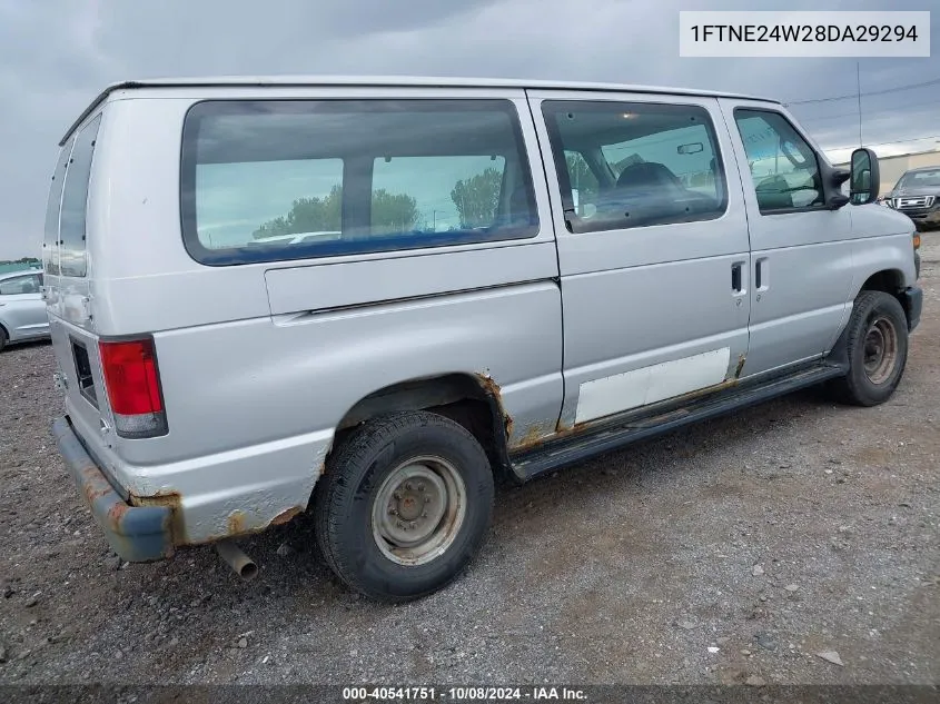 2008 Ford E-250 Commercial/Recreational VIN: 1FTNE24W28DA29294 Lot: 40541751