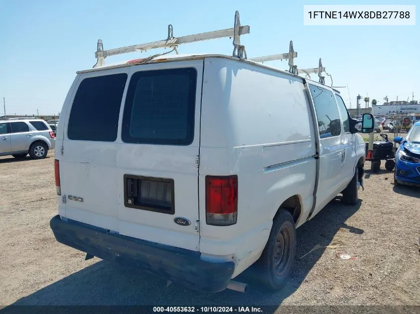 2008 Ford E-150 Commercial/Recreational VIN: 1FTNE14WX8DB27788 Lot: 40553632