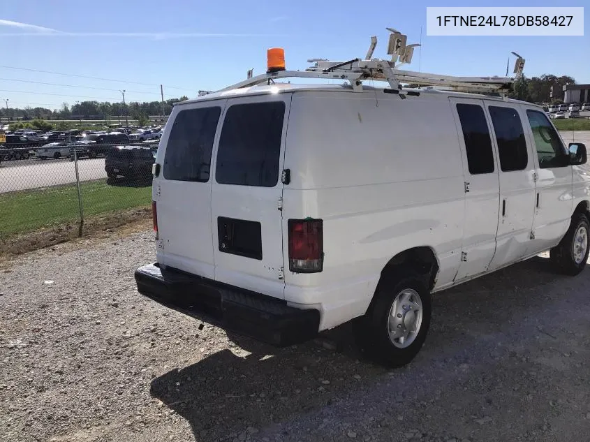 2008 Ford E-250 Commercial/Recreational VIN: 1FTNE24L78DB58427 Lot: 40558554