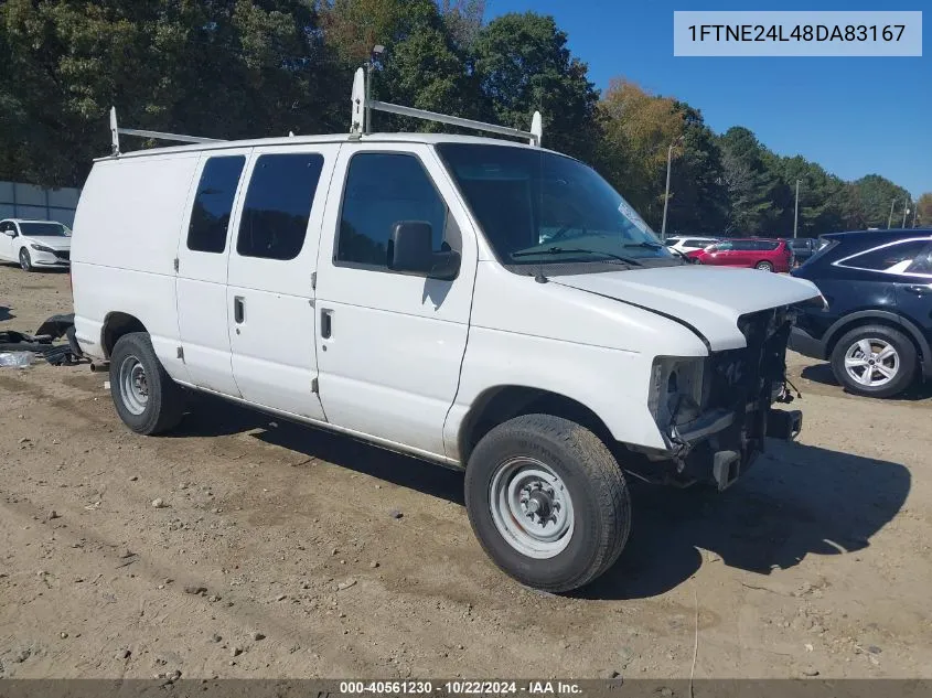 2008 Ford E-250 Commercial/Recreational VIN: 1FTNE24L48DA83167 Lot: 40561230