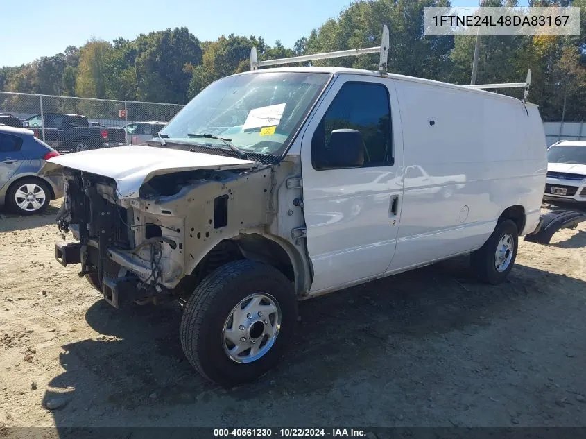 2008 Ford E-250 Commercial/Recreational VIN: 1FTNE24L48DA83167 Lot: 40561230