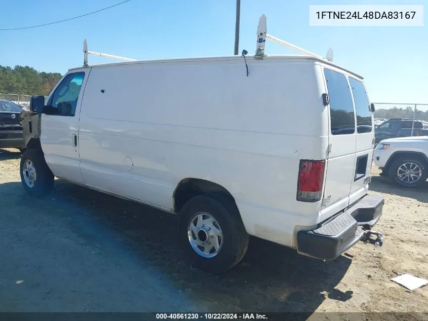 2008 Ford E-250 Commercial/Recreational VIN: 1FTNE24L48DA83167 Lot: 40561230