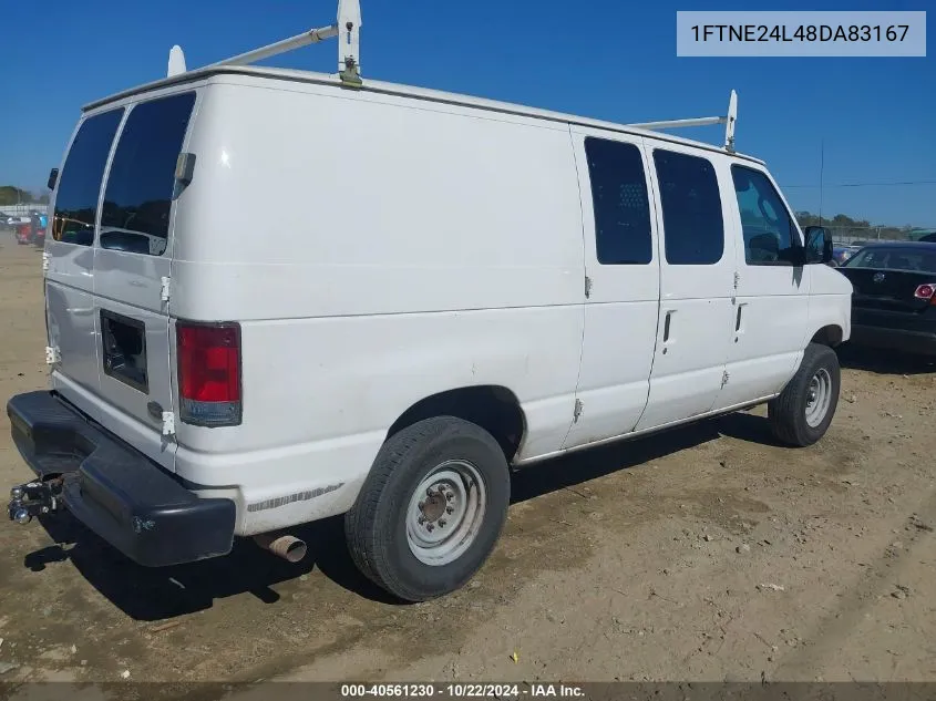 2008 Ford E-250 Commercial/Recreational VIN: 1FTNE24L48DA83167 Lot: 40561230