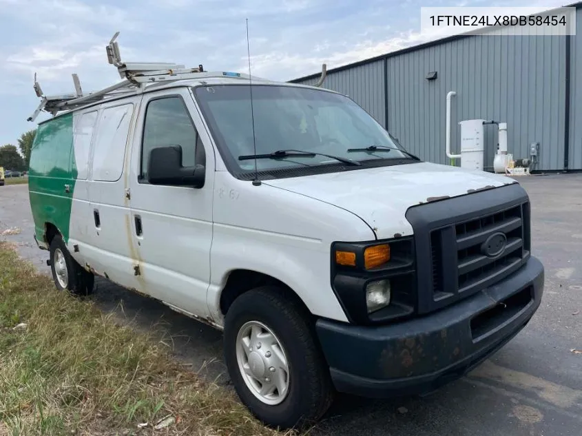 2008 Ford E-250 Commercial/Recreational VIN: 1FTNE24LX8DB58454 Lot: 40589048