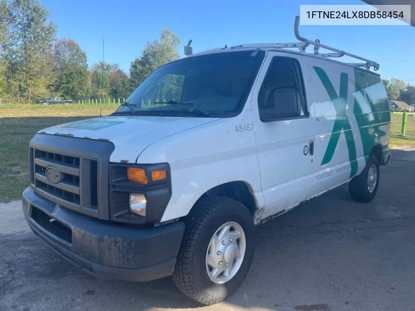 2008 Ford E-250 Commercial/Recreational VIN: 1FTNE24LX8DB58454 Lot: 40589048