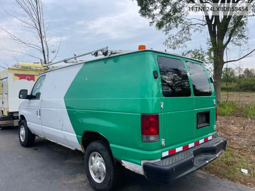 2008 Ford E-250 Commercial/Recreational VIN: 1FTNE24LX8DB58454 Lot: 40589048